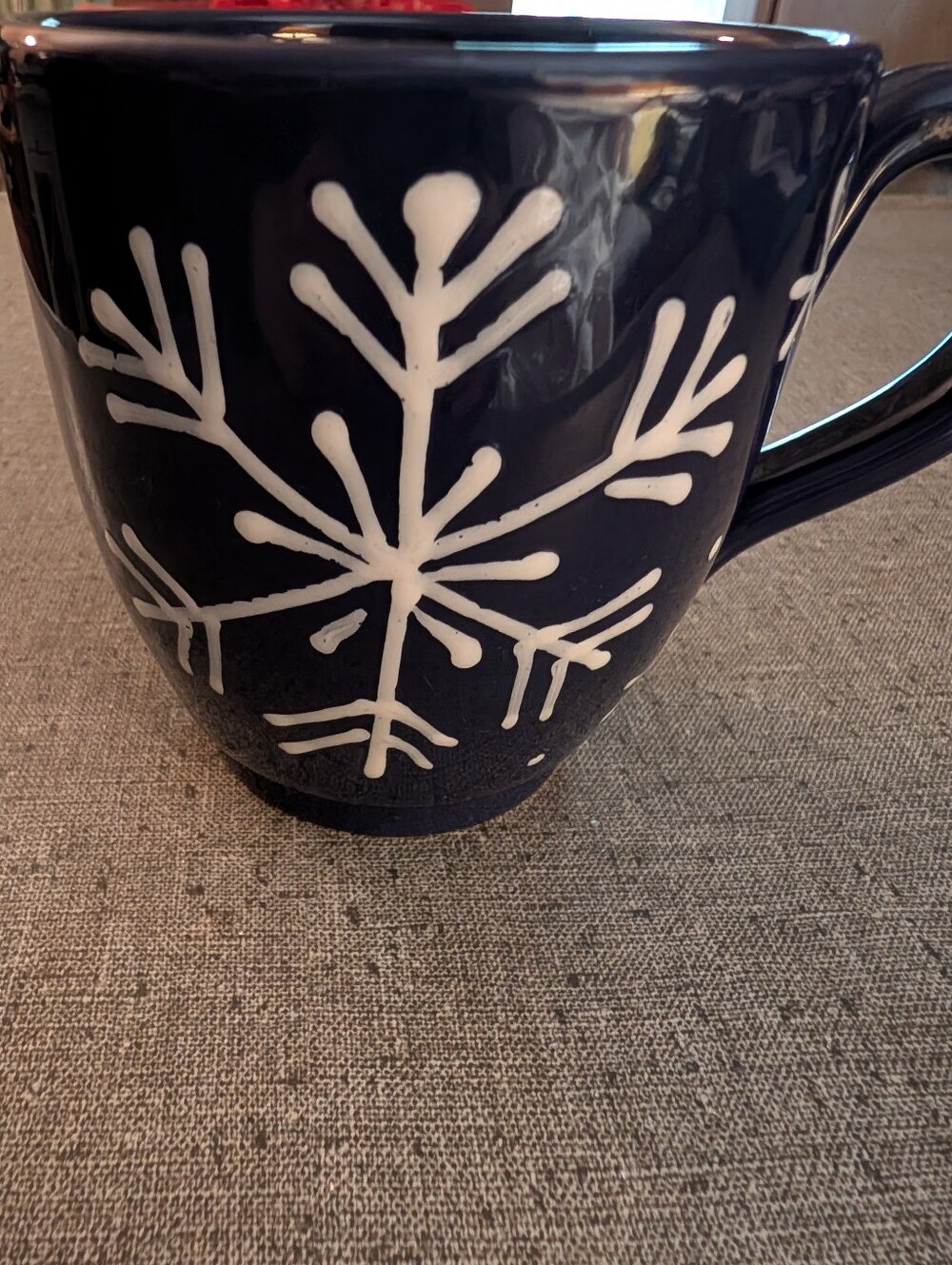 Starbucks Large Snowflake Blue Mug